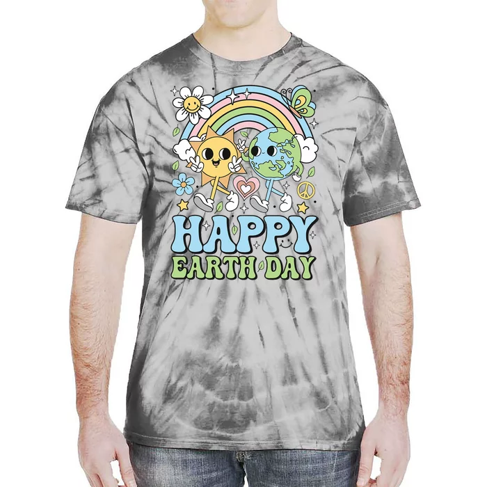 Groovy Happy Earth Day 2024 Save The Planet Tie-Dye T-Shirt