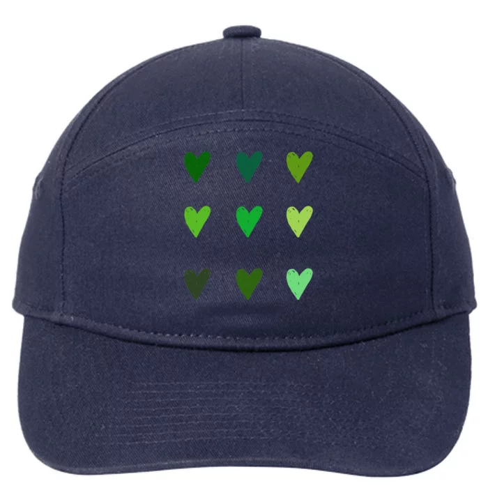 Green Hearts Environmental Arbor Day 7-Panel Snapback Hat