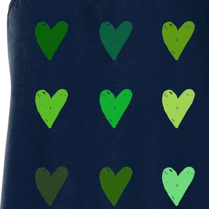 Green Hearts Environmental Arbor Day Women's Racerback Tank