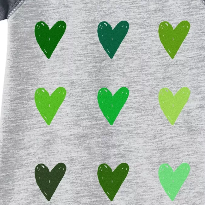 Green Hearts Environmental Arbor Day Infant Baby Jersey Bodysuit