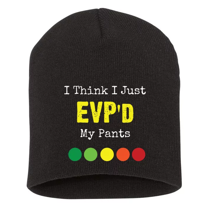 Ghost Hunting Evp Paranormal Spirit Funny Short Acrylic Beanie