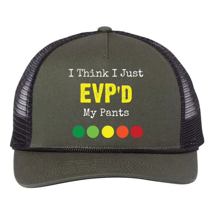 Ghost Hunting Evp Paranormal Spirit Funny Retro Rope Trucker Hat Cap