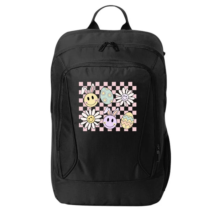 Groovy Happy Easter Floral Egg City Backpack