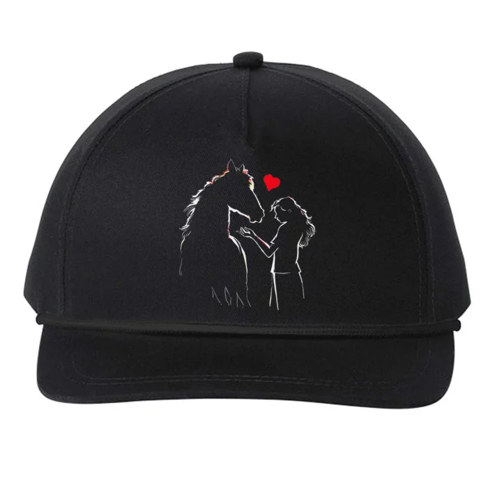 Gifts Horse Equestrian Horse Horseback Riding Snapback Five-Panel Rope Hat