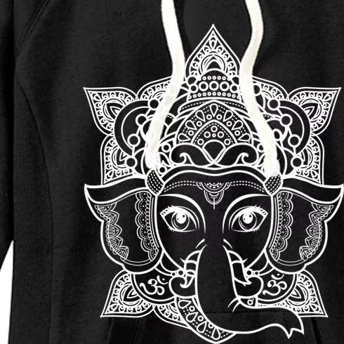 Ganesha Hindu Elephant God Ganesh Spiritual Yoga Boho Great Gift Women's Fleece Hoodie