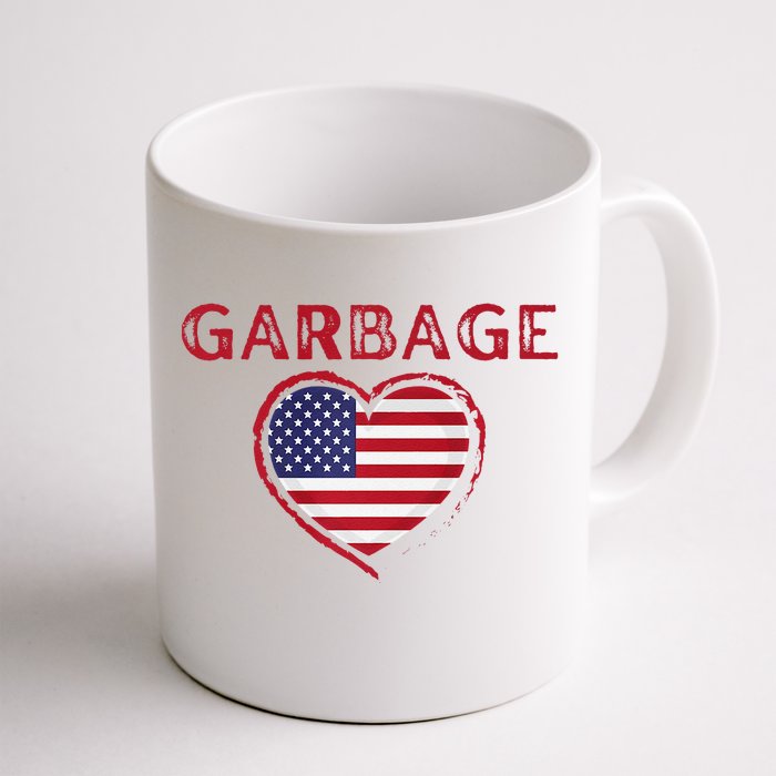 Garbage Heart Flag Usa Premium Front & Back Coffee Mug