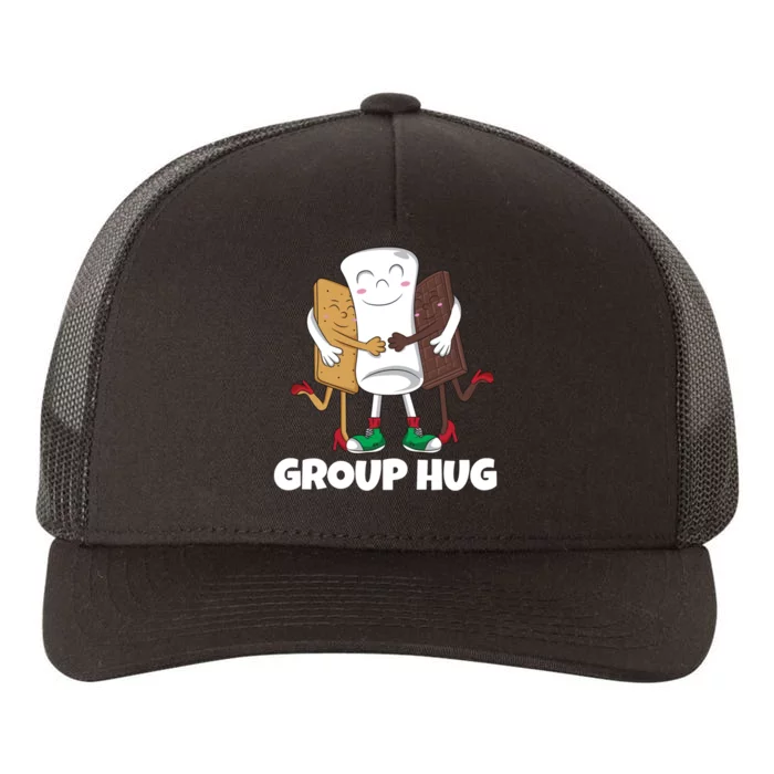 Group Hug Funny Marshmallow Chocolate Yupoong Adult 5-Panel Trucker Hat