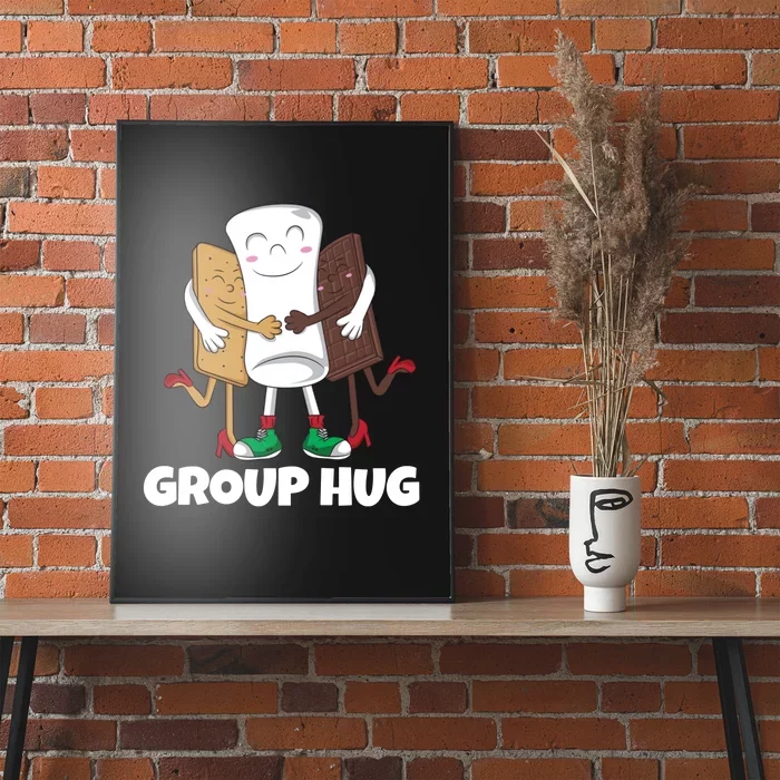 Group Hug Funny Marshmallow Chocolate Poster