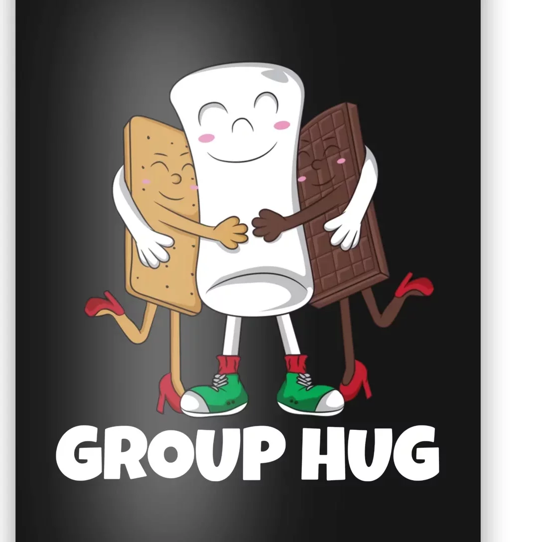 Group Hug Funny Marshmallow Chocolate Poster