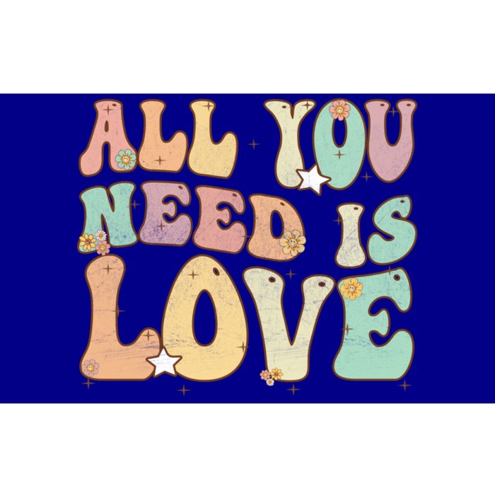 Groovy Hippie Flower All You Need Is Love Gift Bumper Sticker