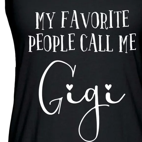 Gigi Heart For Women Grandma Christmas Birthday Mother's Day Gift Ladies Essential Flowy Tank