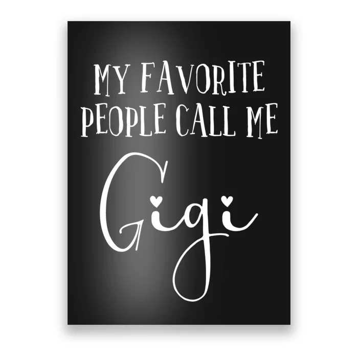 Gigi Heart For Women Grandma Christmas Birthday Mother's Day Gift Poster