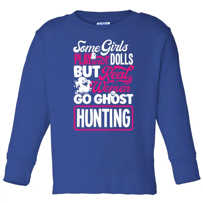 Ghost Hunting Female Paranormal Investigator Gift Toddler Long Sleeve Shirt