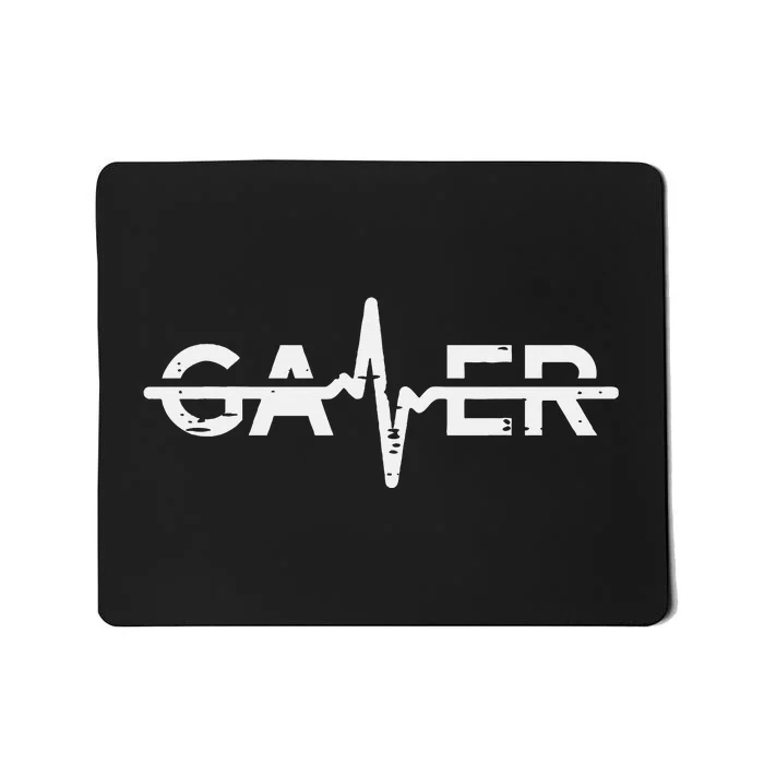 Gamer Heartbeat Funny Video Gaming Mousepad