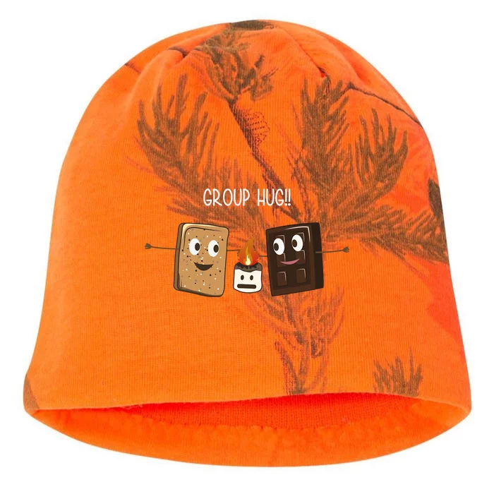 Group Hug Funny Smores Camping Roasting Outdoor Kati - Camo Knit Beanie