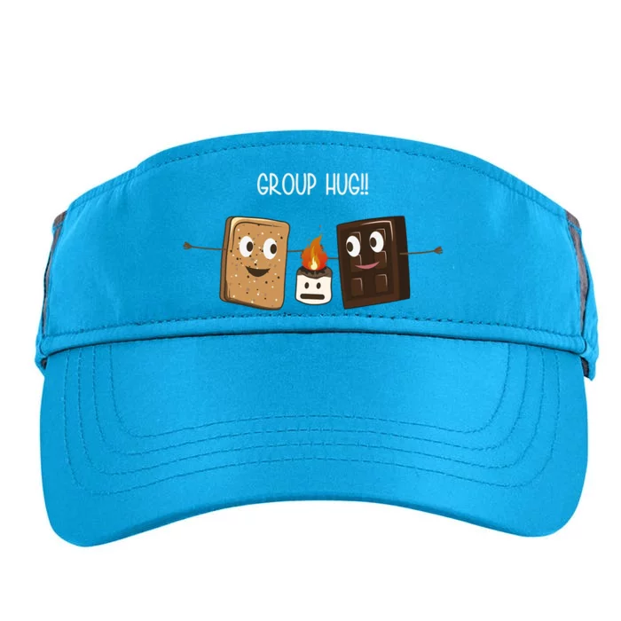 Group Hug Funny Smores Camping Roasting Outdoor Adult Drive Performance Visor