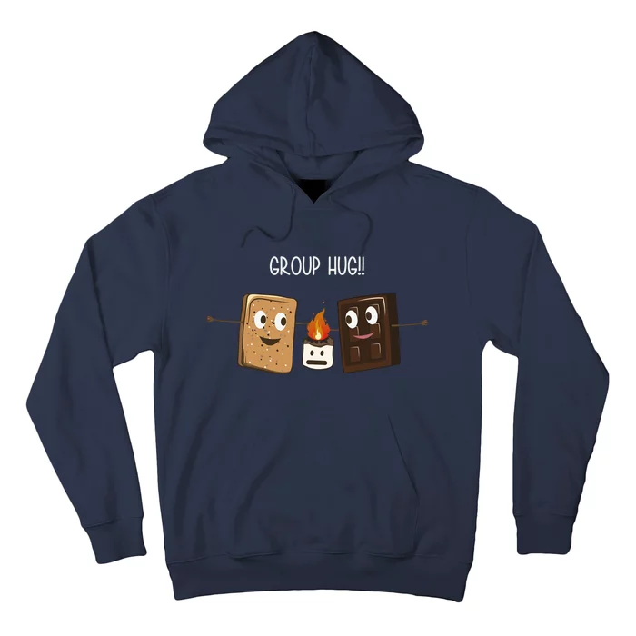 Group Hug Funny Smores Camping Roasting Outdoor Hoodie