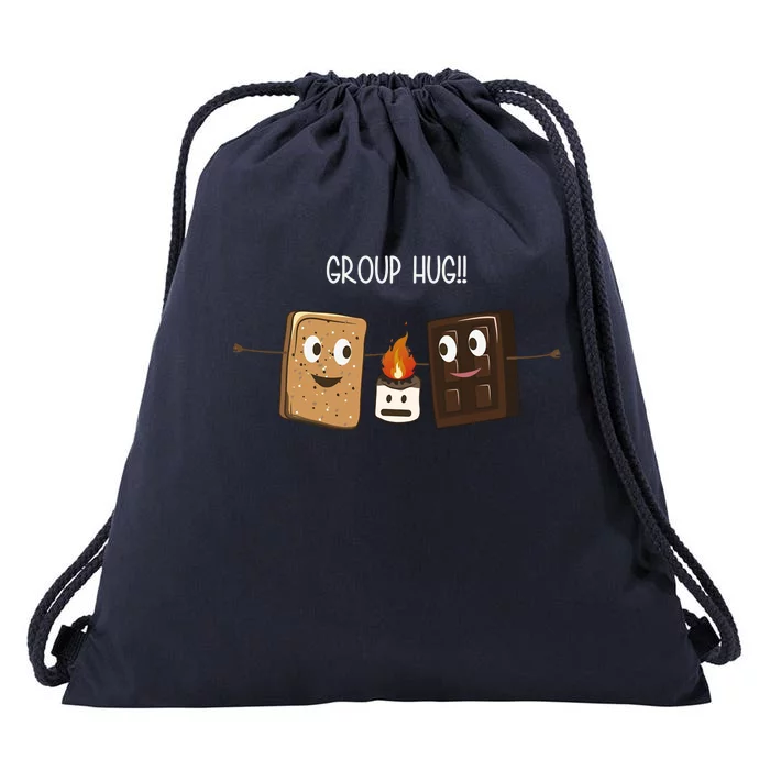 Group Hug Funny Smores Camping Roasting Outdoor Drawstring Bag