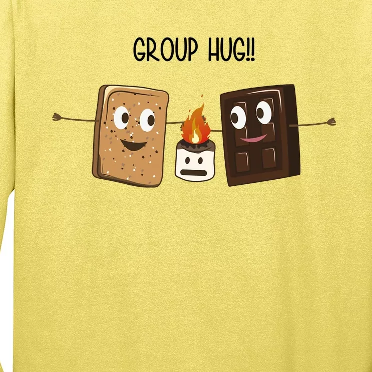 Group Hug Funny Smores Camping Roasting Outdoor Long Sleeve Shirt