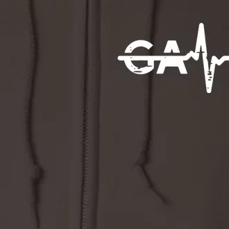 Gamer Heartbeat Funny Video Gaming Teens Full Zip Hoodie