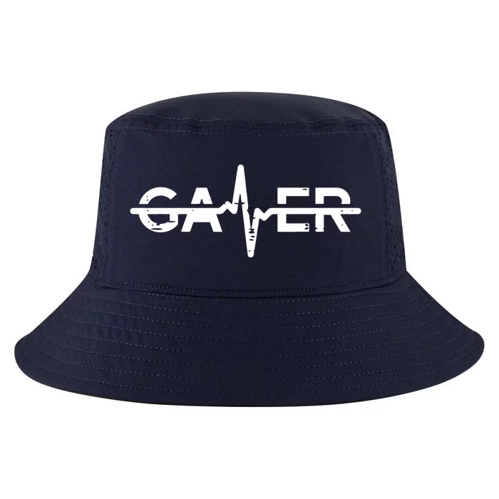 Gamer Heartbeat Funny Video Gaming Teens Cool Comfort Performance Bucket Hat