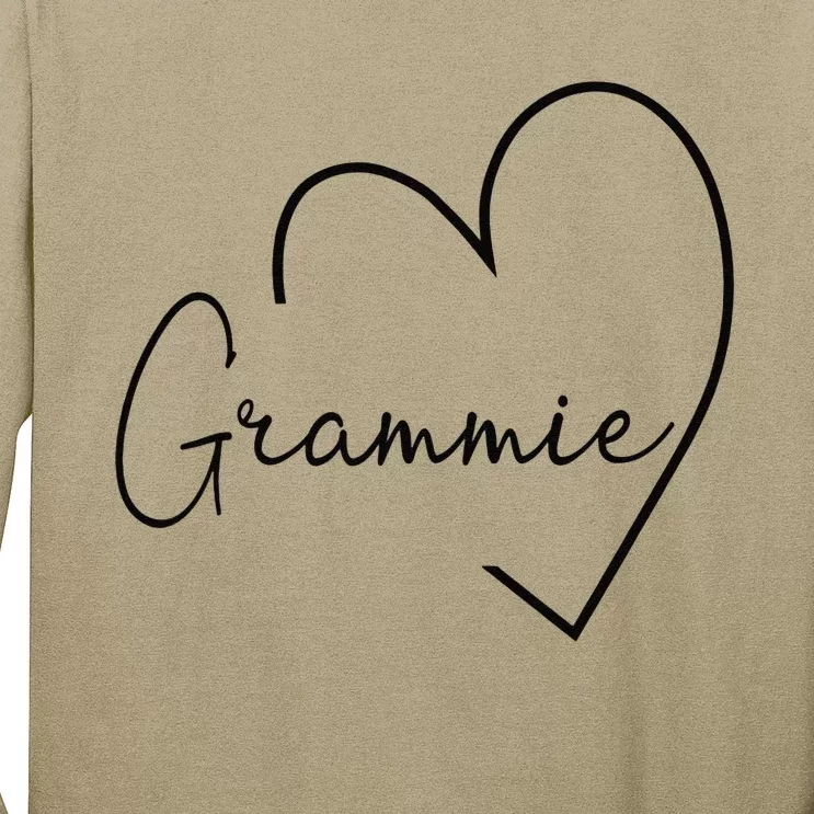 Grammie Heart For Women Grandma Christmas Mother's Day Long Sleeve Shirt