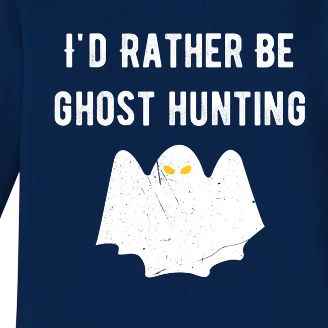 Ghost Hunter Funny Scary Haunted Spirit Chasing Paranormal Gift Baby Long Sleeve Bodysuit