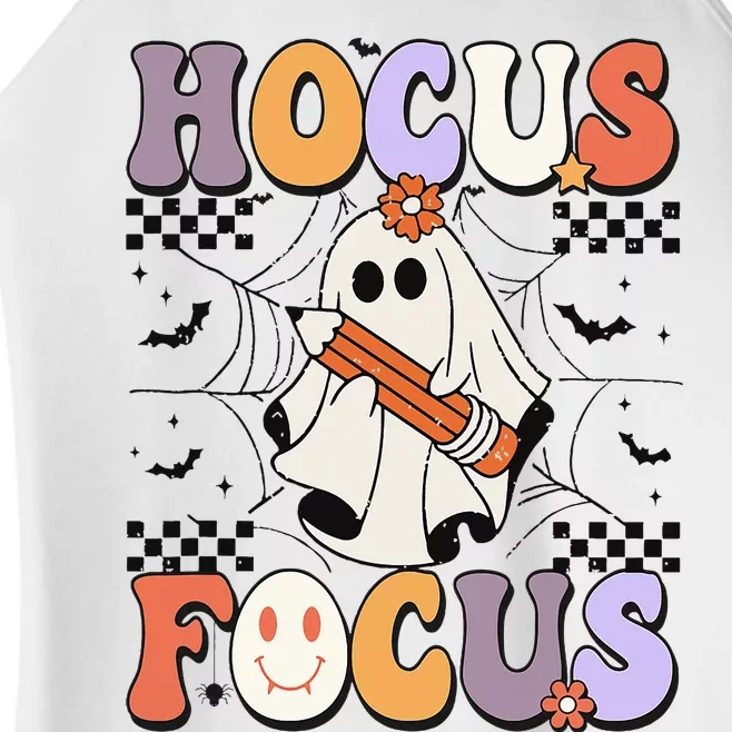 Groovy Hocus Focus Funny Teacher Halloween Costume Women’s Perfect Tri Rocker Tank