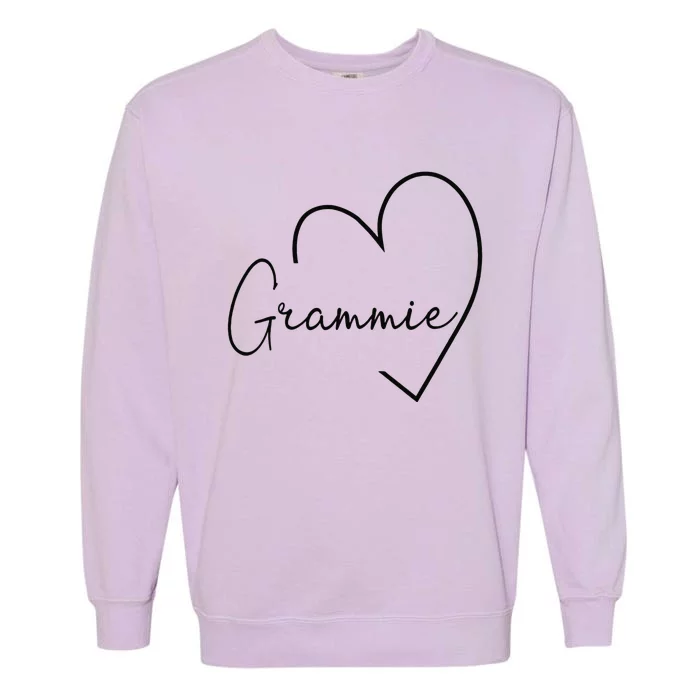 Grammie Heart For Women Grandma Christmas Mother's Day Garment-Dyed Sweatshirt