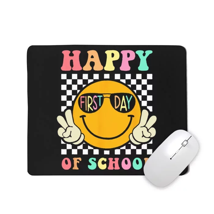 Groovy Happy First Day Of School Teacher Back To School Mousepad