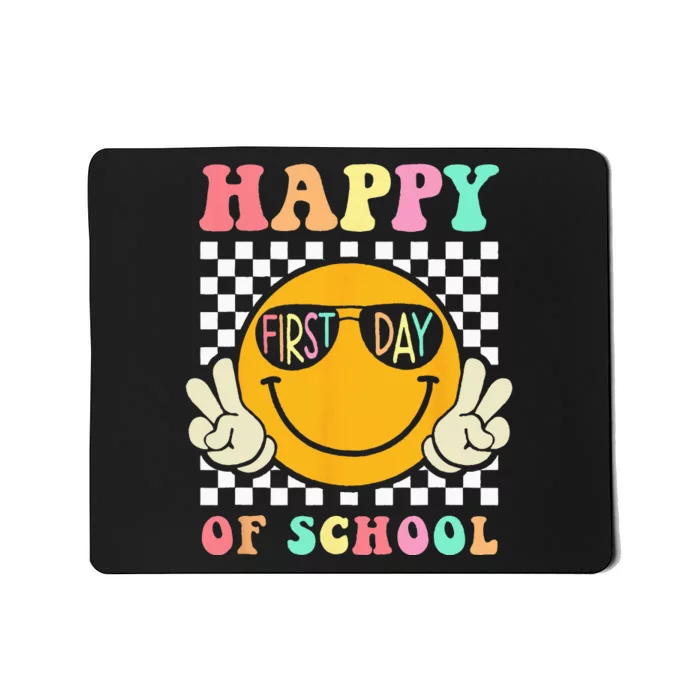 Groovy Happy First Day Of School Teacher Back To School Mousepad