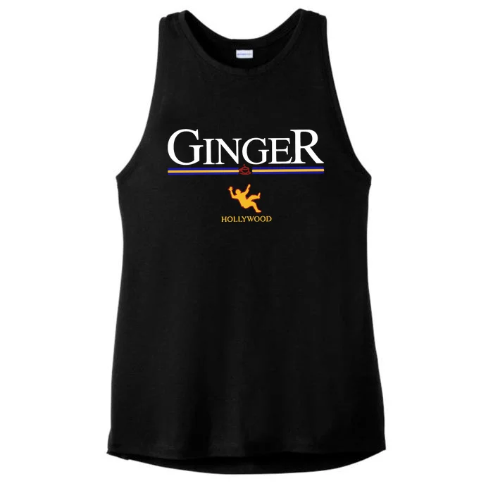 Ginger Hollywood Falling Anniversary Ladies Tri-Blend Wicking Tank