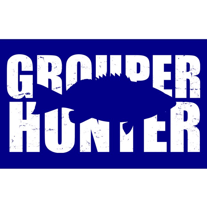 Grouper Hunter Fish Bumper Sticker