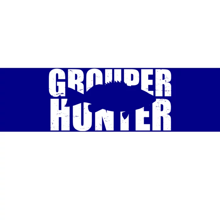 Grouper Hunter Fish Bumper Sticker