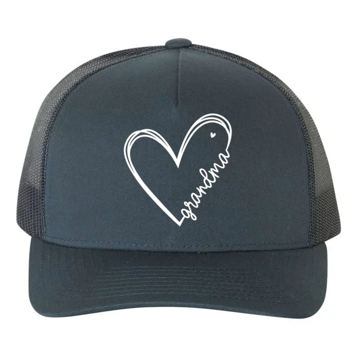 Grandma Heart For Christmas MotherS Day Birthdays Gift Yupoong Adult 5-Panel Trucker Hat