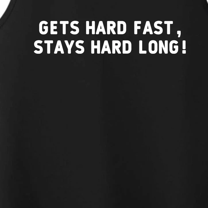 Gets Hard Fast Stays Hard Long Performance Tank