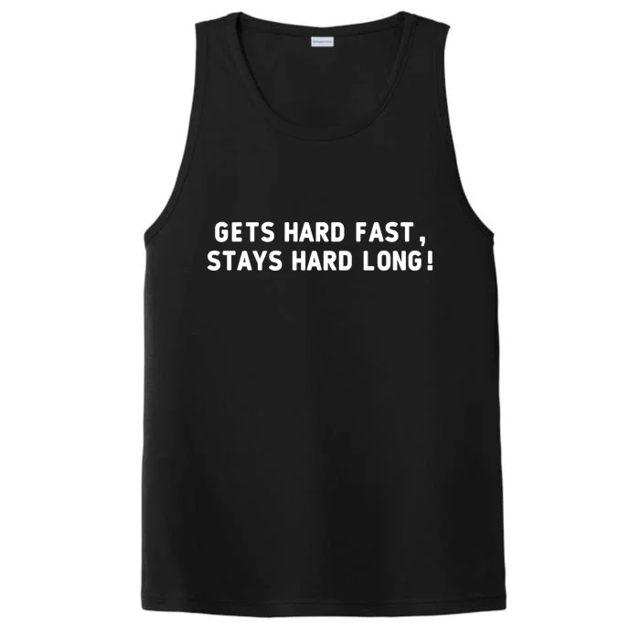 Gets Hard Fast Stays Hard Long Performance Tank