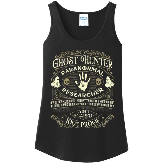 Ghost Hunter Ghost Hunting Halloween Paranormal Activity Ladies Essential Tank