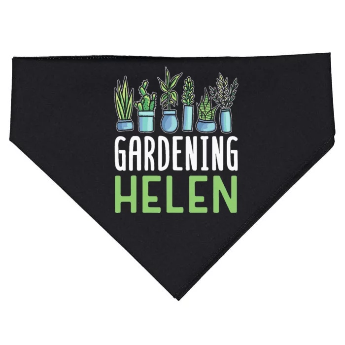 Gardening Helen Garden Plant Gardener Name USA-Made Doggie Bandana