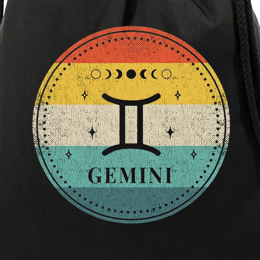 Gemini Horoscope Gemini May June Birthday Gemini Drawstring Bag