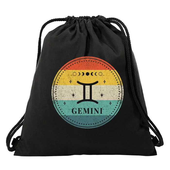 Gemini Horoscope Gemini May June Birthday Gemini Drawstring Bag