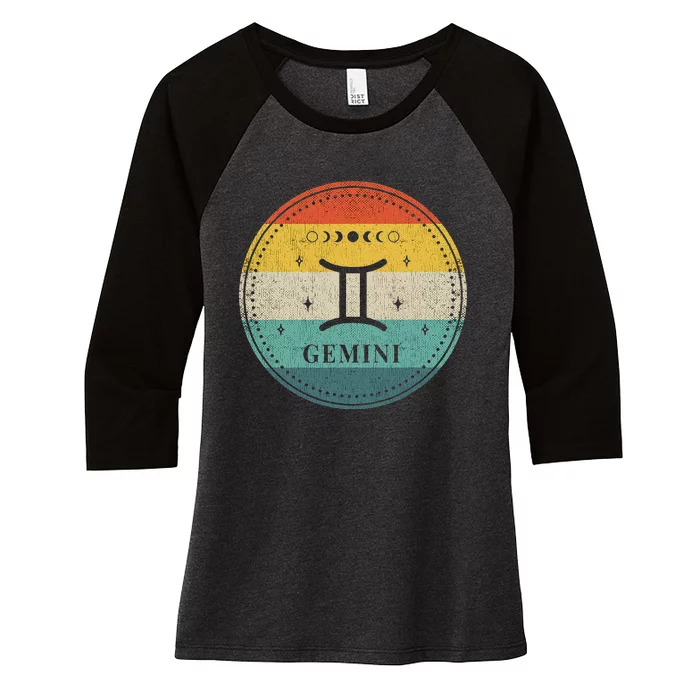 Gemini Horoscope Gemini May June Birthday Gemini Women's Tri-Blend 3/4-Sleeve Raglan Shirt