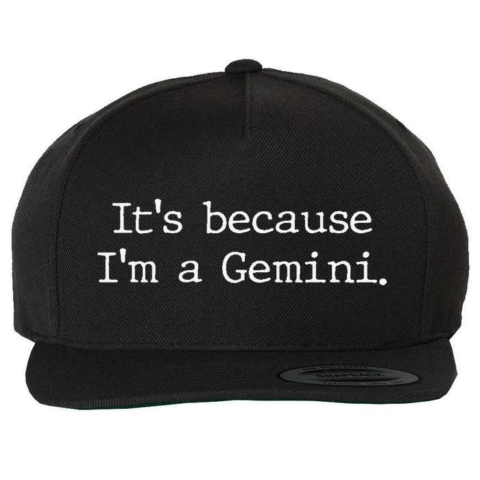 Gemini Horoscope Gifts Wo Zodiac Sign Astrology Wool Snapback Cap