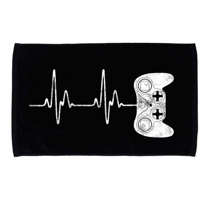 Gamer Heartbeat Gift Video Game Lover Gifmeaningful Gift Microfiber Hand Towel