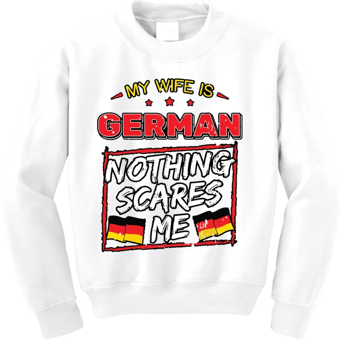 German Husband Germany Flag Family Wife Marriage Girl Kids Sweatshirt