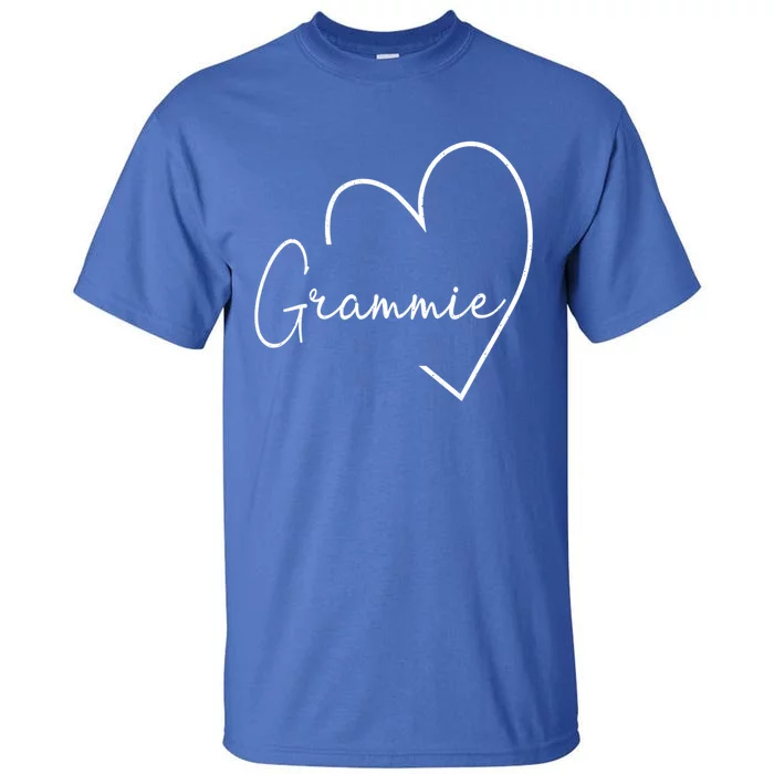 Grammie Heart Grandma Christmas MotherS Day Meaningful Gift Tall T-Shirt