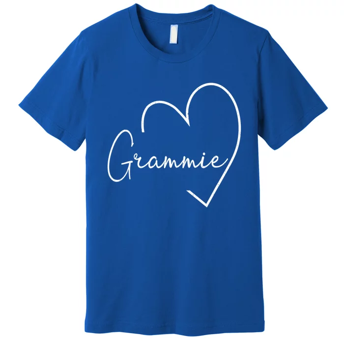 Grammie Heart Grandma Christmas MotherS Day Meaningful Gift Premium T-Shirt