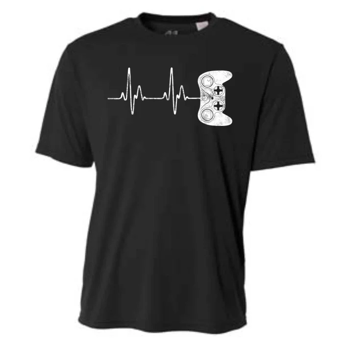 Gamer Heartbeat Great Gift Video Game Lover Funny Gift Funny Gift Cooling Performance Crew T-Shirt