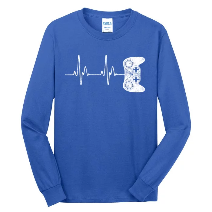 Gamer Heartbeat Great Gift Video Game Lover Funny Gift Funny Gift Tall Long Sleeve T-Shirt