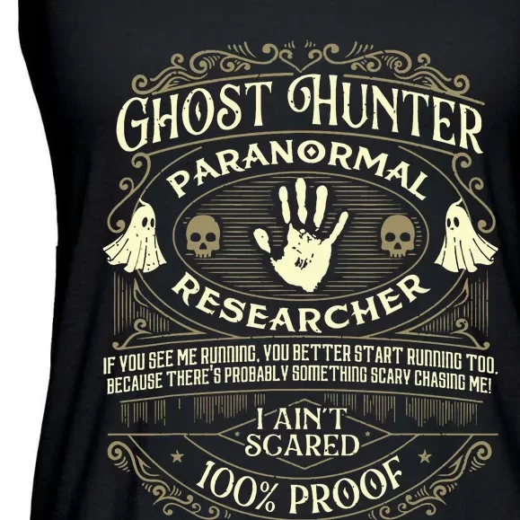 Ghost Hunter Ghost Hunting Halloween Paranormal Activity Ladies Essential Flowy Tank